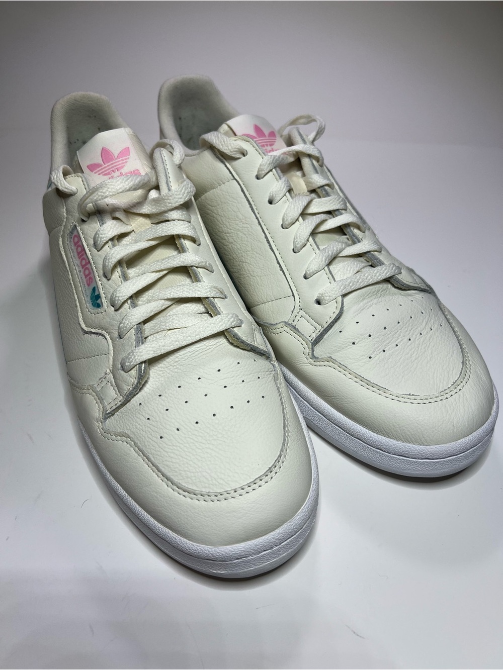 Adidas Continental 80 “Off White Pink Aqua”. Men’s size 13.